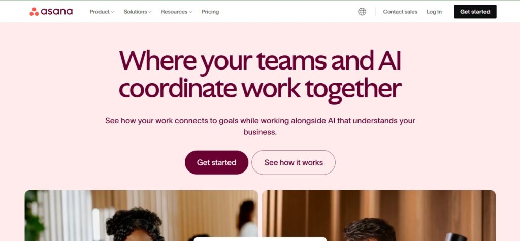 Asana- Asana landing page