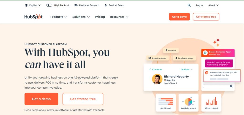 Hubspot 10 Powerful business tools
