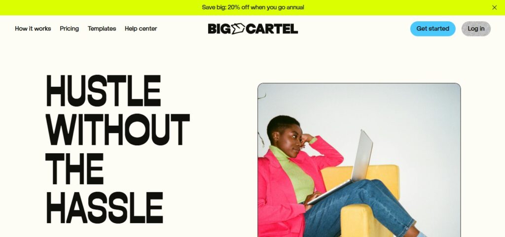 Big cartel landing page 