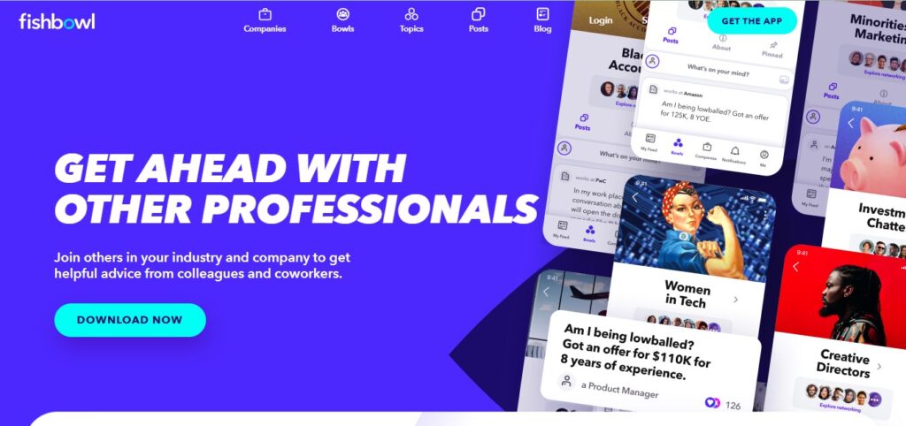Fishbowl landing page