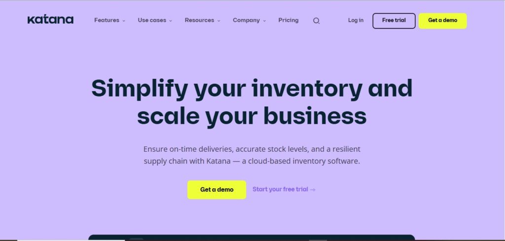 Katana landing page